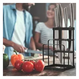 Relaxdays Schneidebretthalter schwarz