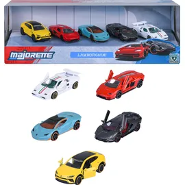 MAJORETTE 210-5001 - Lamborghini 5 Autos mehrfarbig 1:64