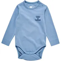 Hummel hmlMINO langarm Baby-Body 7986 - faded denim 80