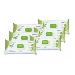 Schülke mikrozid® universal Desinfektionstücher greenline maxi 70003664 , 1 Karton = 6 Softpacks à 90 Tücher, Maße: 23 x 25 cm