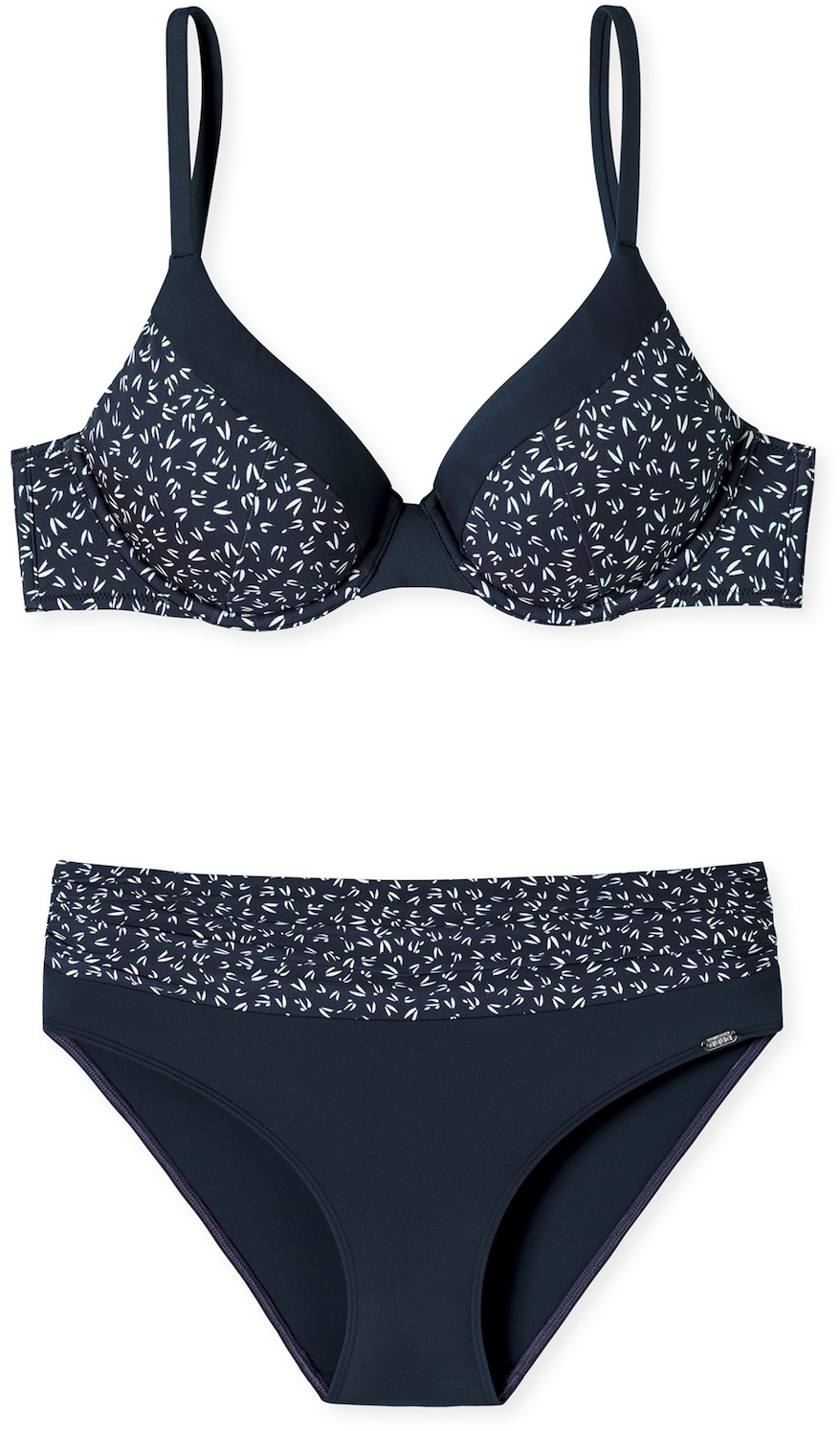 Schiesser Damen Bügel-Bikini Aqua Sea Blossom