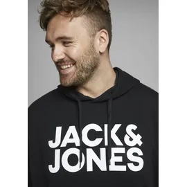 Jack & Jones PlusSize Hoodie Schwarz 3XL