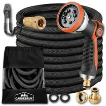 Gardebruk Flexibler Gartenschlauch 30 m schwarz