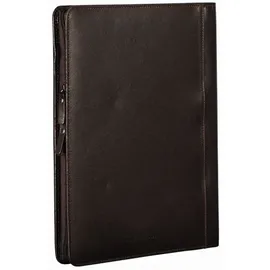 LEONHARD HEYDEN Dakota Schreibmappe Leder 32 cm Laptopfach braun