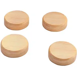 Sigel Magnete braun, Holz Ø 3,3 x 0,9 cm, 4 St.