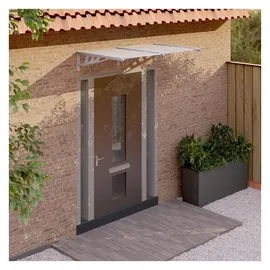 vidaXL Türvordach 152,5 x 90 cm grau