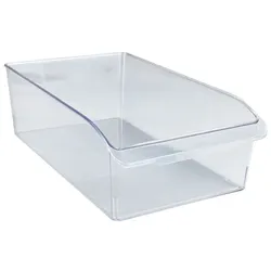 Organizer WENKO "L", transparent, B:37cm H:11cm T:21cm, Polyethylenterephthalat (PET), Aufbewahrungsboxen, für Vorräte, passend für Küchenschrank und -regal, PET, transparent