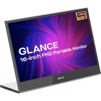 Mobile Pixels Glance 16"), Monitor, Schwarz