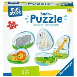 RAVENSBURGER 04166 ministeps Bade-Puzzles: Zoo