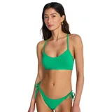 BILLABONG Bikini-Top Sol Searcher Lace Up Trilet Grün S Cup B