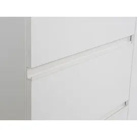 Forte Winn Schwebetürenschrank 170 x 201 x 61 cm weiß