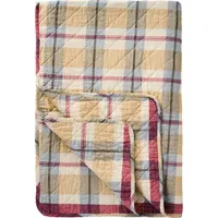 Ib laursen Quilt mit Buntem Karomuster 180 x 130