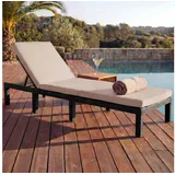 MCW MCW-A51 Sonnenliege 198 x 60 x 71 cm Braun