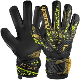 Reusch Attrakt Infinity Finger Support Schwarz/Gold/Mehrfarbig 11