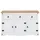 CARO-Möbel Sideboard 125 x 76 x 40 cm Braun / Weiß