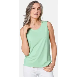 GOLDNER Kurzgröße: Komfort-Top mit Doppel-Front in mintgrün | Gr.: 24