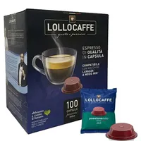 500 Kapseln Lollo Kaffee Entkoffeinierte Mischung Kompatibel Lavazza Maschinen