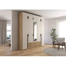 Rauch Wäscheschrank GAMMA 226 x 248 x 54 cm Eiche artisan/Champagner