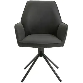 byLIVING Esszimmerstuhl Blair Vintage-Stoff anthrazit 2er Set