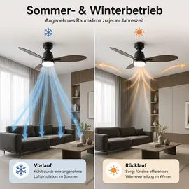 V-Tac LED Smart Deckenventilator 132 cm Silber