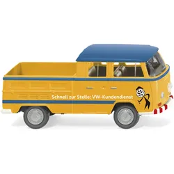 VW T2 Doppelkabine VW Kundendienst Modell von WIKING 1:87
