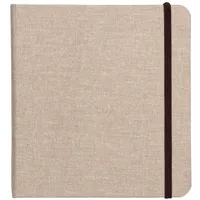 Clairefontaine Reisealbum A6 Goldine Leinen, 32 Blatt 20x20cm Natur 96109C