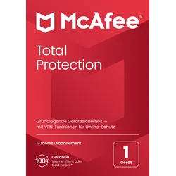 McAfee Sicherheitssoftware Total Protection für 1 Gerät
