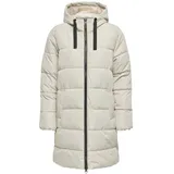 Only Clair Hood Coat Winterjacke in Beige, Größe L