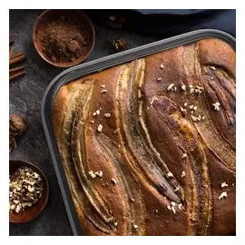 Relaxdays Springform 4er Set, quadratisch, Anthrazit,Silber