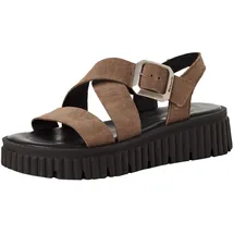 TAMARIS Sandalette Damen Taupe 38