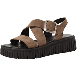 TAMARIS Sandalette Damen Taupe 38