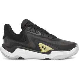 Under Armour Spawn 7 Basketballschuhe 002 - black/metallic gold/black 42.5