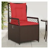 vidaXL Liegende Gartenstühle 2 Stk 368667  Braun