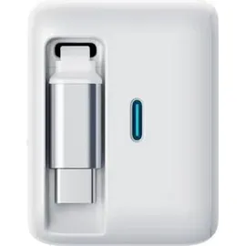 Joyroom JR-TCL06 67W GaN Wandladegerät mit integriertem einziehbarem USB-C-Kabel - Weiß