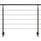 DOLLE Geländer-Komplettset 150 cm Wandmontage Anthrazit