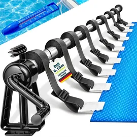 tillvex Pool Aufroller Premium Aluminium Kunststoff 1,05-6,15 m