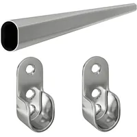 MS Beschläge Kleiderstange 1,50 Meter 30 x 15 mm