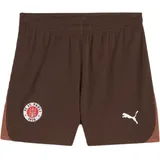 Puma Kinder Shorts FCSP Home Shorts Jr, ESPRESSO BROWN-PUMA WHITE, 164