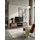 KADIMA DESIGN V-Muster TV-Lowboard 163x40x45 cm Schwarz Metall/Spanplatte