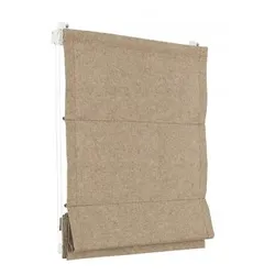 Raffrollo Faltrollo 80x240 cm Cappuccino Jalousie Premium