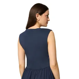 Cartoon Druckkleid A-Linie Blau 40