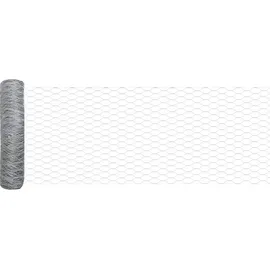 vidaXL Zaun 25 x 0,5 m Silber/Stahl
