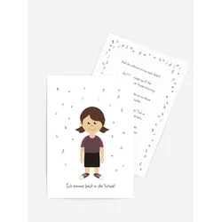 Karten Schulanfang selbst gestalten mit Spruch und Fotos im Onlinedesigner bei Meine-Kartenmanufaktur.de