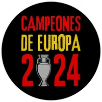 Speecheese Spanien Europameister 2024 Magnet mit Flaschenöffner rund Spruch