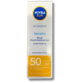 NIVEA Sonnencreme Gesicht sensitiv Creme LSF 50 50 ml