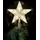 Lex Weihnachtsbaumspitze, LED Stern warmweiß Innen Christbaum Baumschmuck