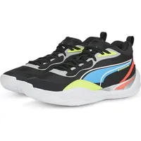 Puma Playmaker Pro jet black/lime squeeze 44 - Schwarz