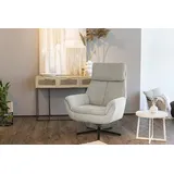 die planbar Relaxsessel DIE PLANBAR "MP-RS20079", beige (cyber ecru), B:79cm H:108cm T:89cm, 100% recyceltes Polyester, Sessel, Relaxsessel, 360 drehbar, Wippfunktion zusätzlich wählbar, Kaltschaumpolsterung