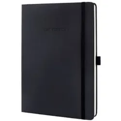 Notizbuch 180x240mm kariert black CONCEPTUM CO117 Hardcover