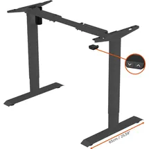 Celexon Schreibtischgestell eAdjust-71121  schwarz  elektrisch höhenverstellbar